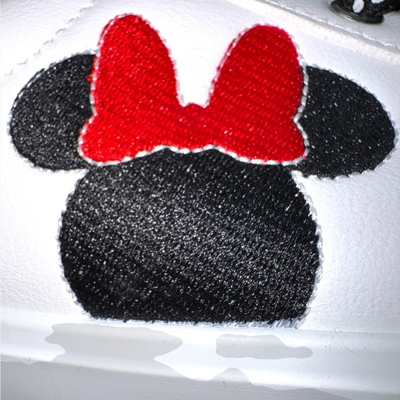 Disney White and Black Sneakers with Playful Minnie Mouse Accent - Picture 6 of 9